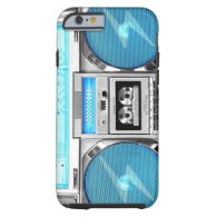 Blue boombox iPhone 6 case