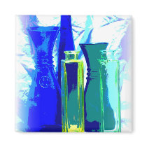 blue bottles magnets