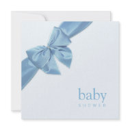 Blue Bow Baby Shower invitation invitation