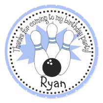 Blue Bowling Ball Stickers