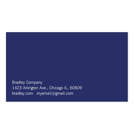 Blue Box Business Card Templates (back side)