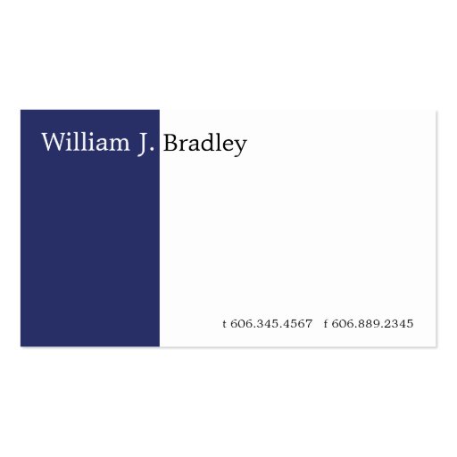 Blue Box Business Card Templates (front side)