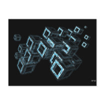 Blue Boxes Post Card