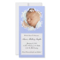 Blue Boy Fancy New Baby Photo Card photo cards by CuddleTree Blue Boy Fancy New Baby Photo Card photo cards