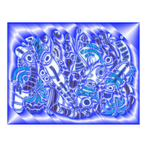 Blue Bracken ver 1 posters by MarkoMarko Blue Bracken ver 1 posters