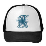 Blue Brass & Sax Trucker Hat