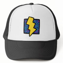 Blue Bricks Lightning Bolt Hat
