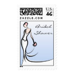 Blue Bridal Shower Stamps