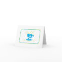 Blue Bridal Shower Thank You Card card