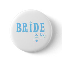 Blue Bride to Be buttons