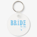 Blue Bride to Be keychains