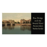 Blue Bridge and the Amstel River, Amsterdam photo cards