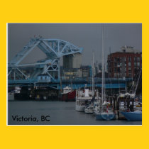 Blue Bridge Victoria, BC Postcard postcards