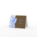 Blue Brown Airplanes Baby Boy Thank You Cards