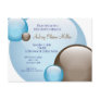 Blue & Brown Bubble Invitation Postcards
