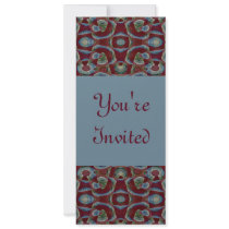 blue brown invitations by DonnaGraysonAbstract blue brown invitations