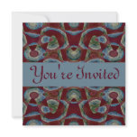 blue brown invitations