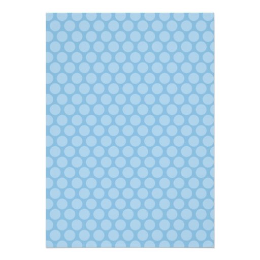 Blue Brown Polka Dot Cross Boy Baptism Christening Announcement
