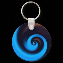 Blue Brown Spiral keychains