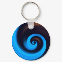 Blue Brown Spiral keychains