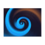 Blue Brown Spiral Postcards