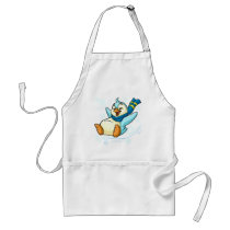 Blue Bruce sliding across ice aprons