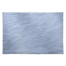 Blue Brushed Metal Textured Placemat