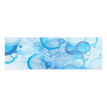 blue bubble waves business cards