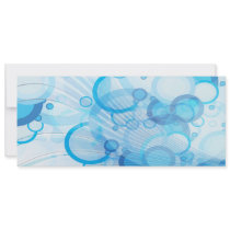 blue bubble waves personalized invites
