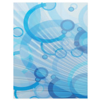 blue bubble waves letterhead template