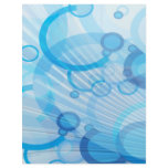 blue bubble waves letterhead template