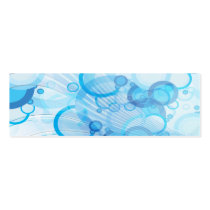 personalize, dooni designs, customize, promotional, bubbles, waves, blue, geometric, abstract, digital, art, water, Business Card with custom graphic design