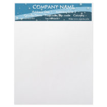 Blue Bubbles and Swirls Letterhead by Michiemoo Blue Bubbles and Swirls Letterhead