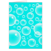Blue Bubbles Card