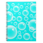 Blue Bubbles Spiral Notebook