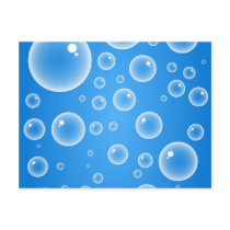 Blue Bubbles Post Card