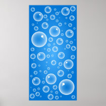 Blue Bubbles Posters