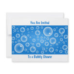 Blue Bubbles, You Are Invited, To a Bubbly Shower
