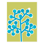 Blue Bubbletree Postcard postcards