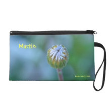 Blue Bud Daisy - Cell Phone Bag Wristlets