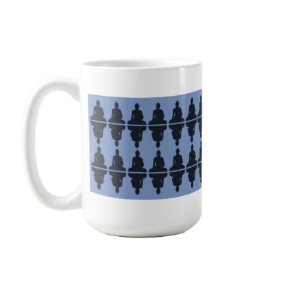Blue Buddha Cup Coffee Mug by JuJuGarden