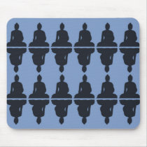 Blue Buddha Mousepad by JuJuGarden Blue Buddha Mousepad