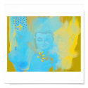 blue buddha posters