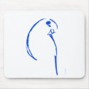 Blue Budgie mousepads