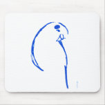 Blue Budgie Mouse Pad