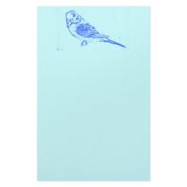 Blue Budgie Stationery by nature_art Blue Budgie Stationery