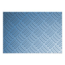 Blue Bumped Metal Textured Personalized Announcements