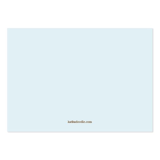 Blue Bunny Baby Shower Book Insert Request Card Business Card Template (back side)