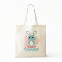 Blue bunny bag by lonthesun Blue bunny bag