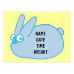 Blue Bunny, BIRTH ANNOUNCEMENT postcards
